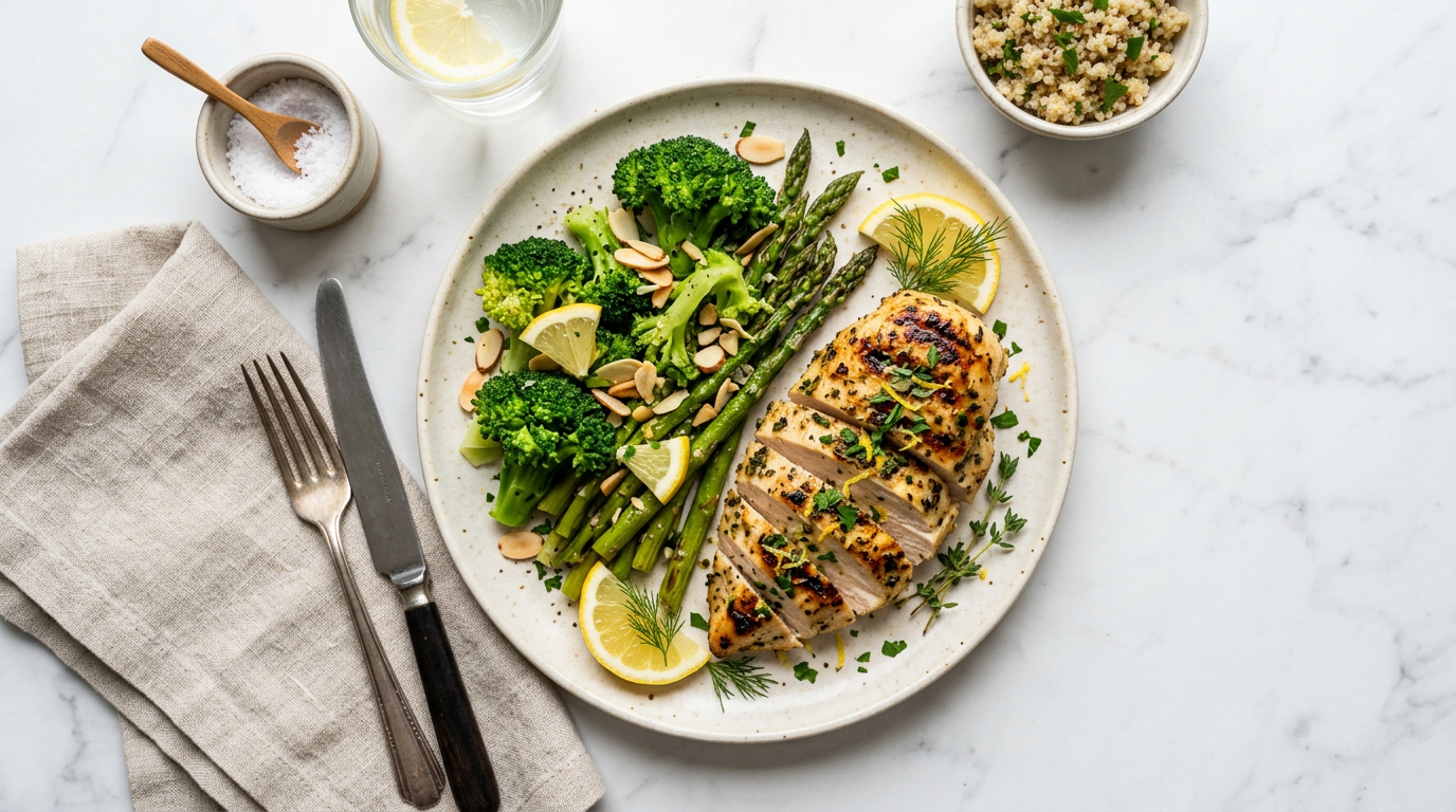 Lemon Herb Chicken with Broccoli