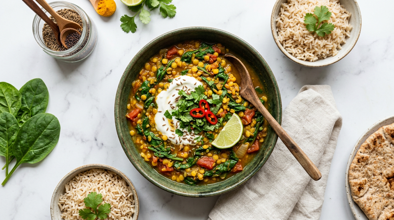 Spinach Lentil Curry