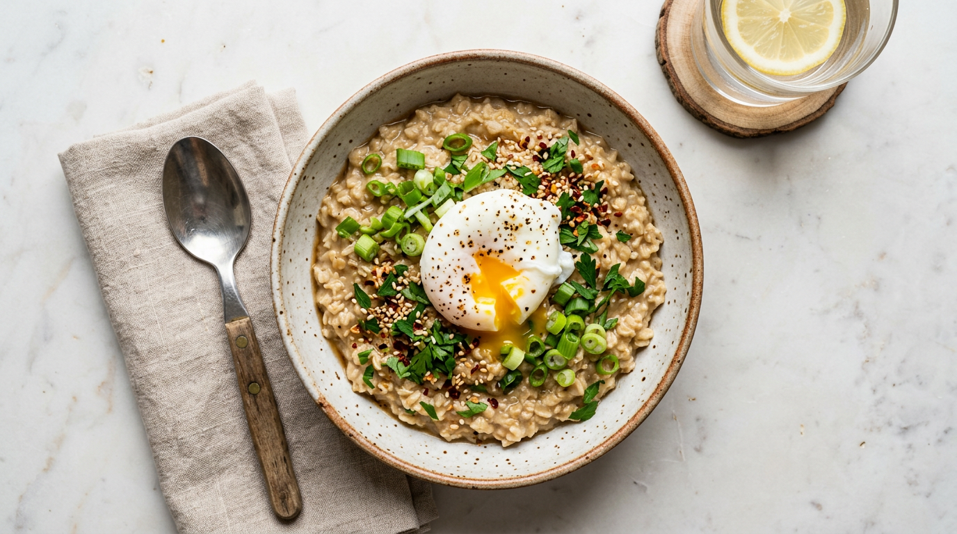 Savory Oatmeal with Egg