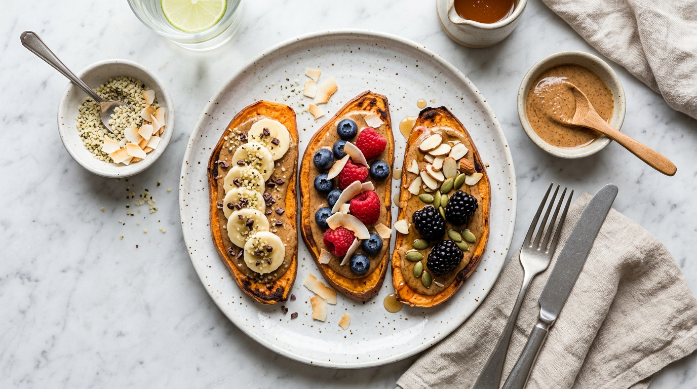 Sweet Potato Toast with Almond Butter