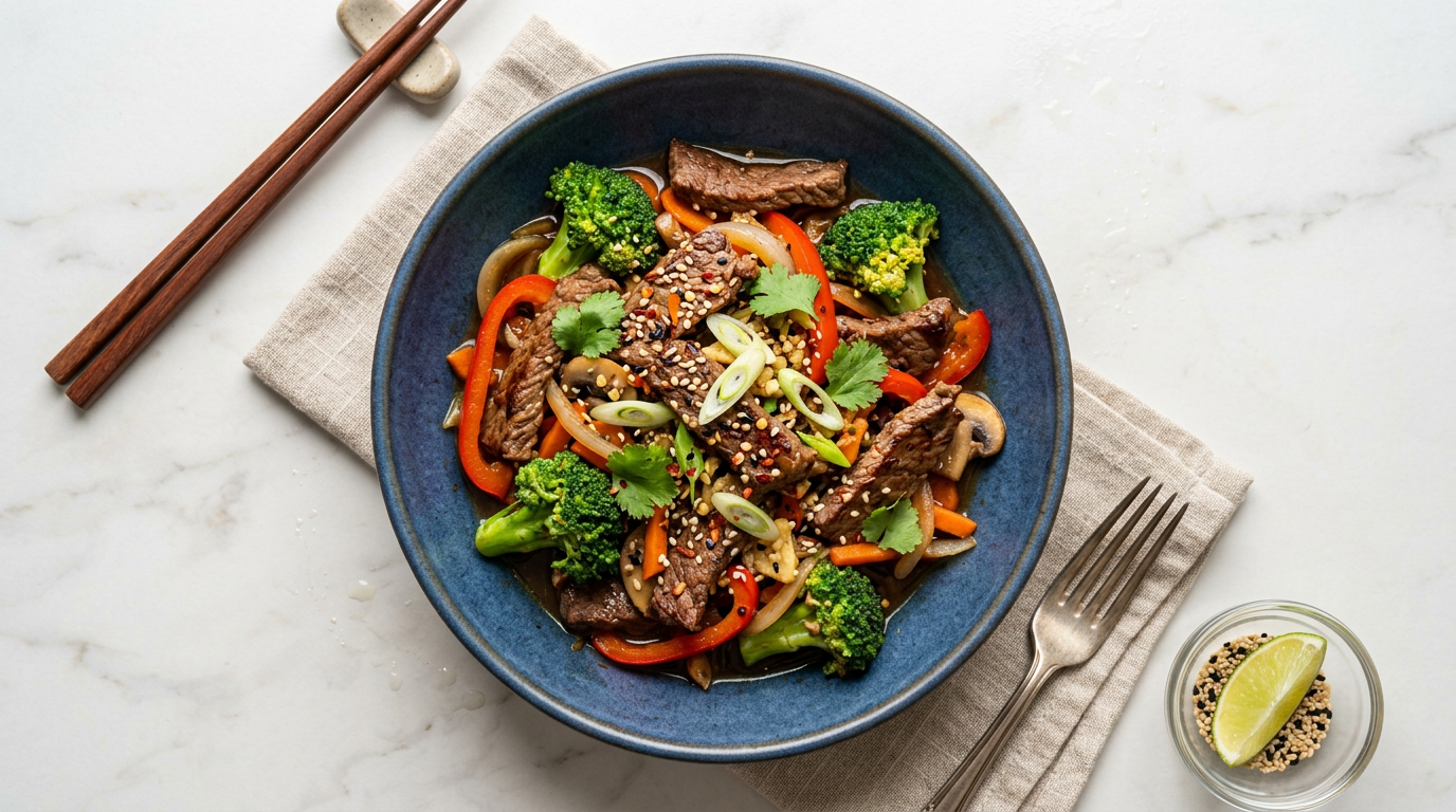 Beef and Broccoli Stir-fry with Tamari