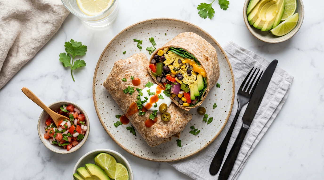 Black Bean Breakfast Burrito