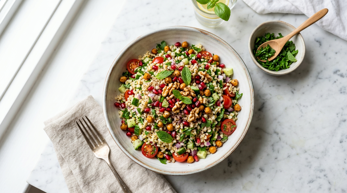 Bulgur and Pomegranate Salad