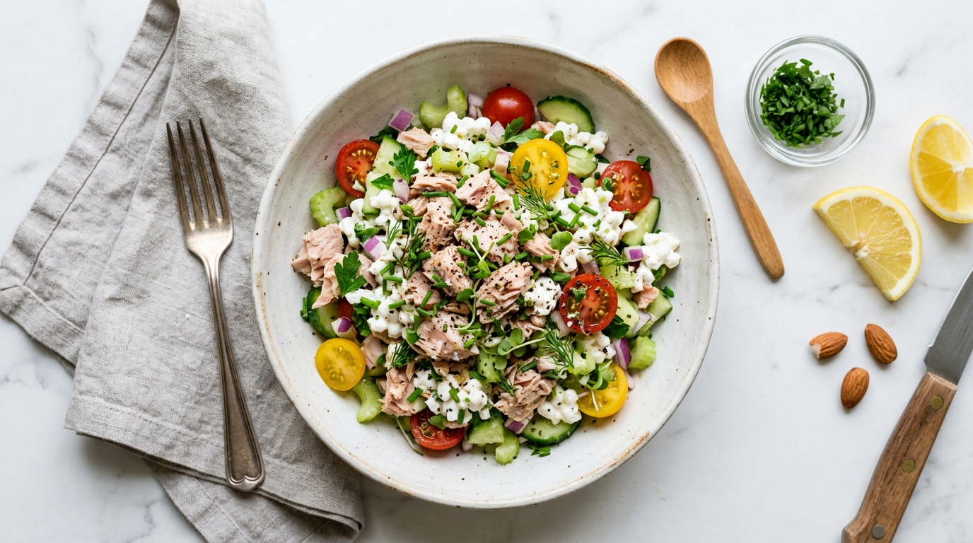 Tuna and Cottage Cheese Salad