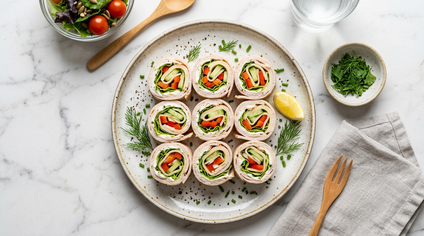 Turkey and Cheese Roll-ups