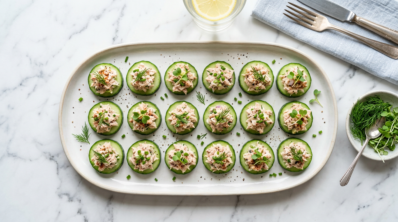 Tuna Cucumber Bites