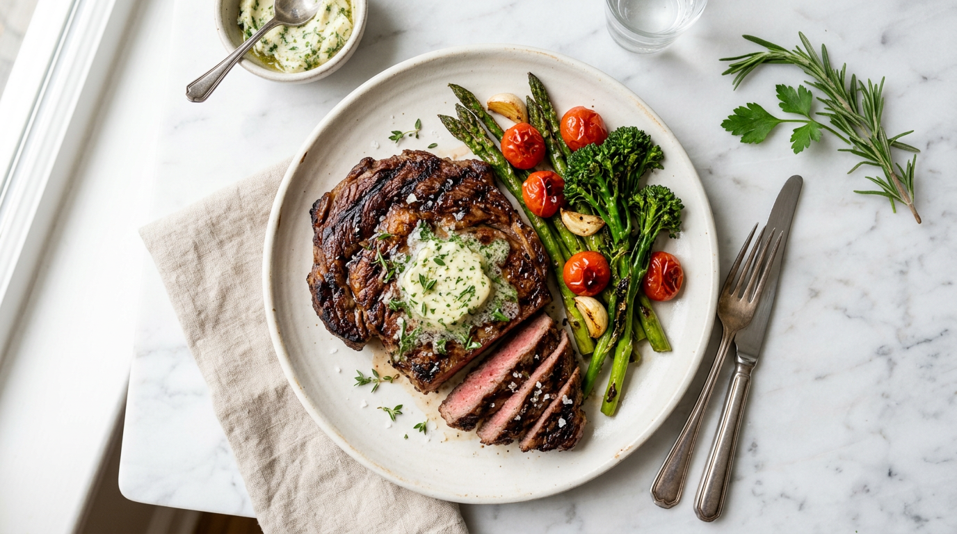 Steak with Herb Butter