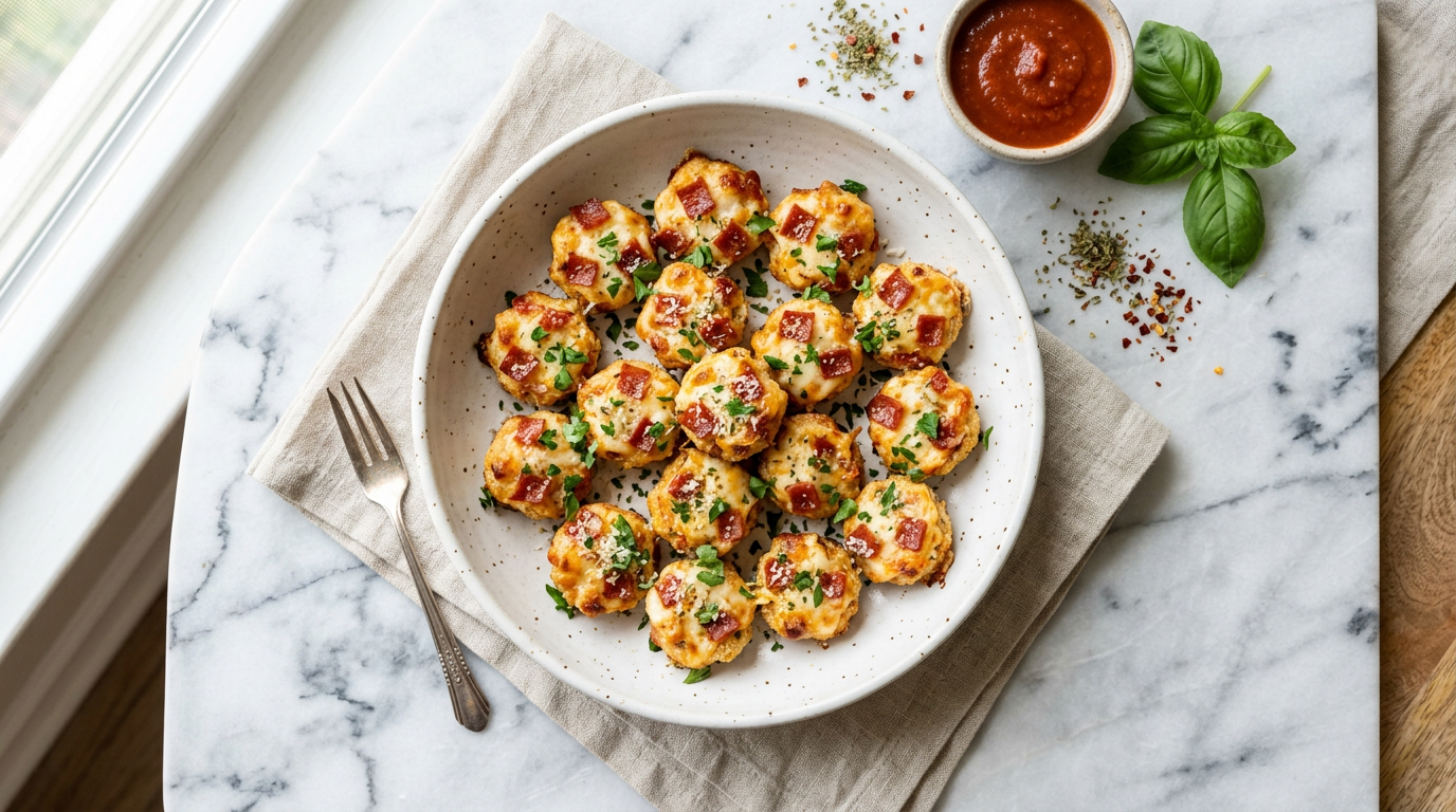 Pepperoni and Mozzarella Bites
