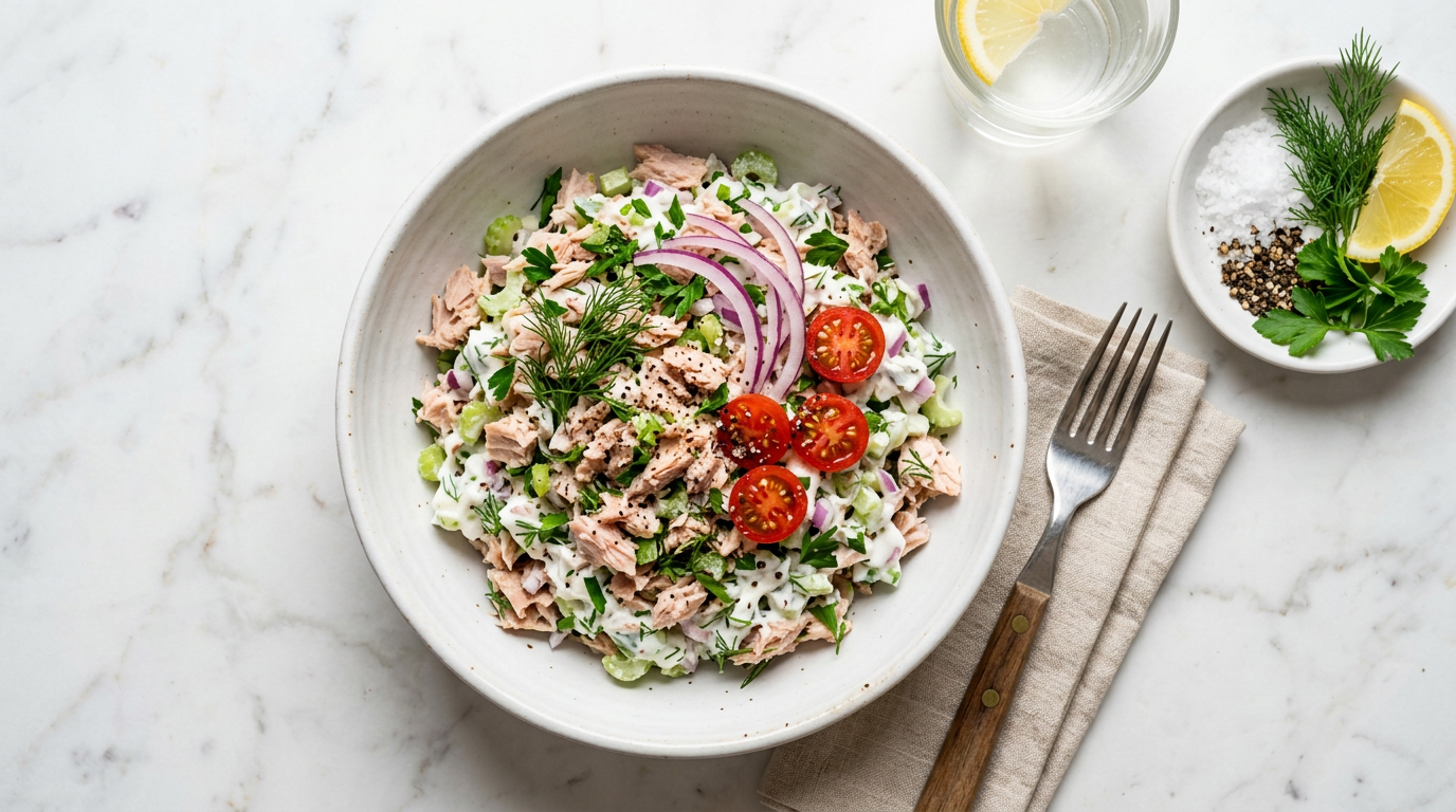 Healthy Tuna Salad with Greek Yogurt