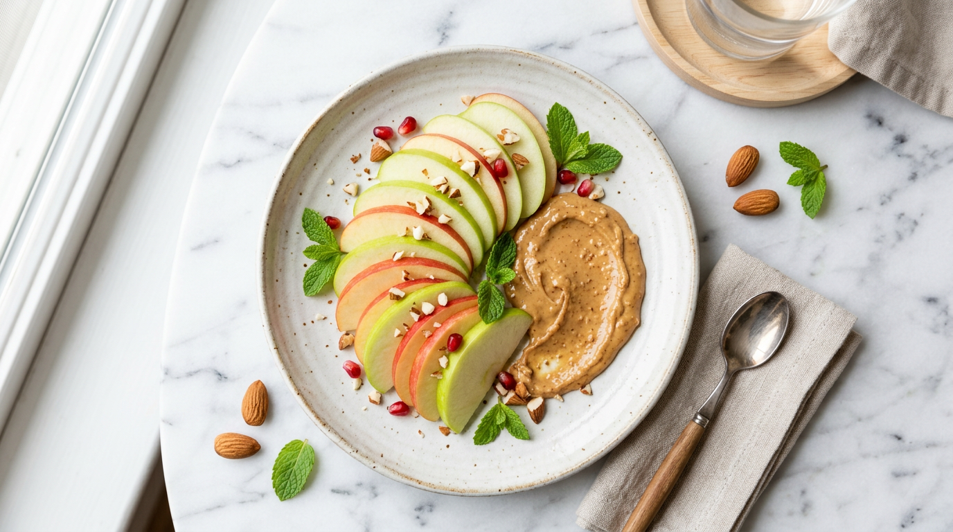 Apple Slices with Peanut Butter