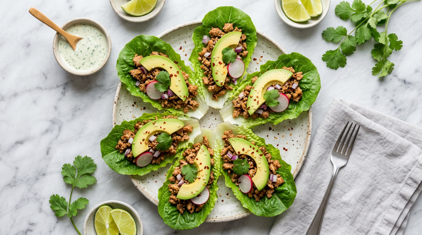 Turkey and Avocado Lettuce Wraps