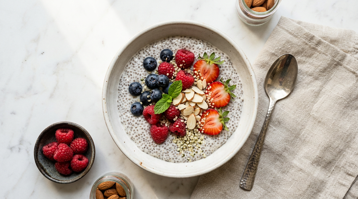 Chia Seed Pudding with Berries