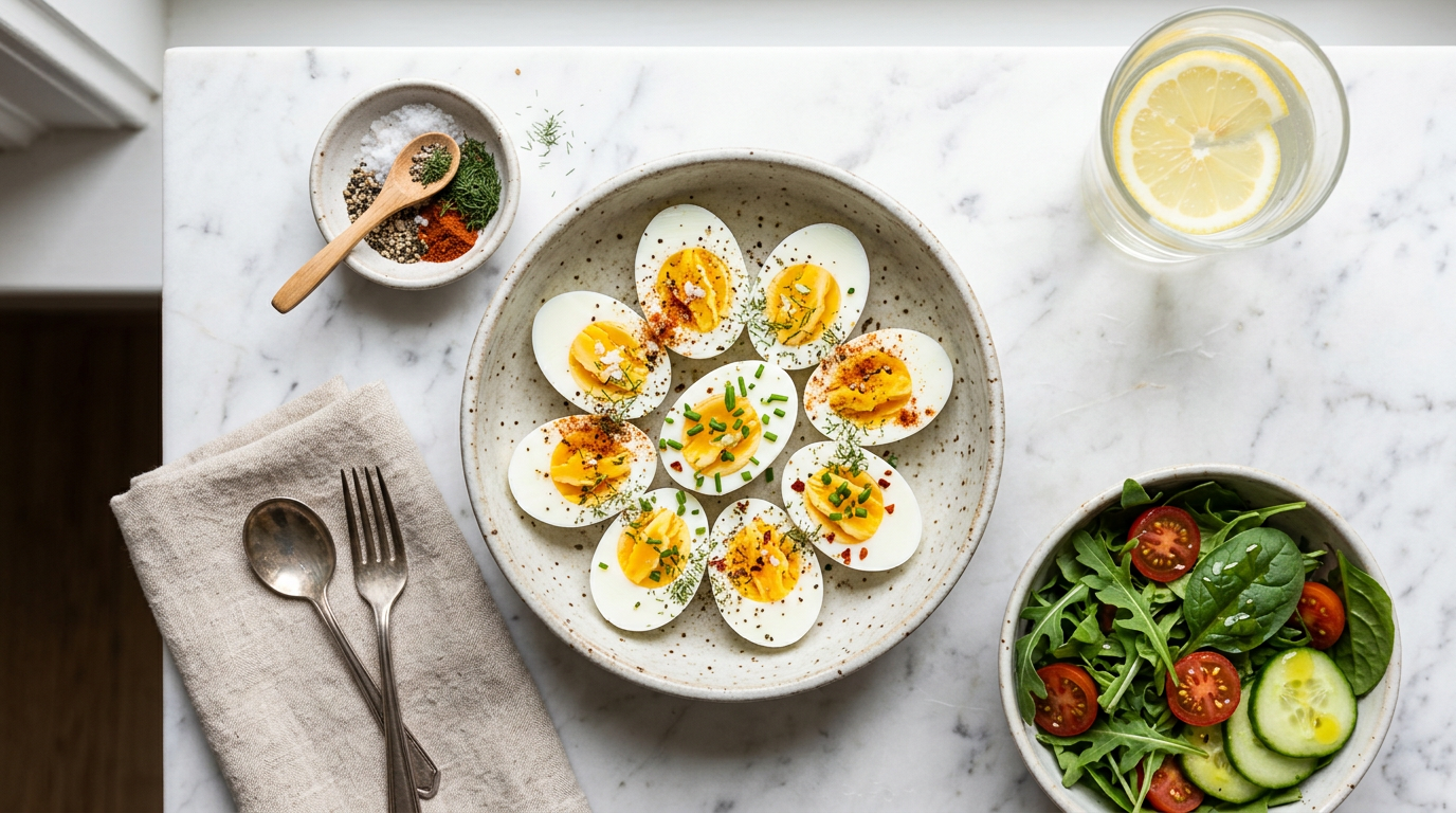 Hard-Boiled Eggs with Seasoning