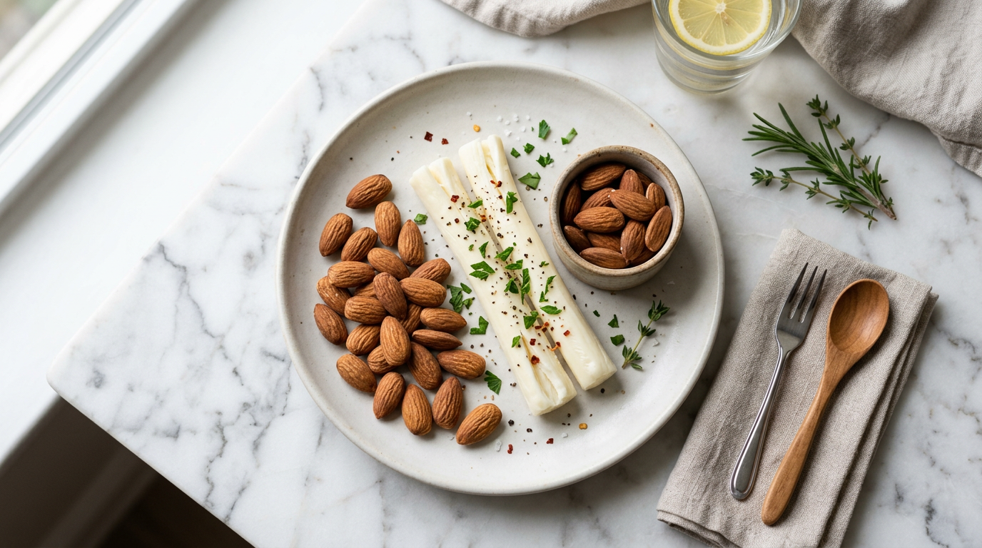 Almonds and String Cheese