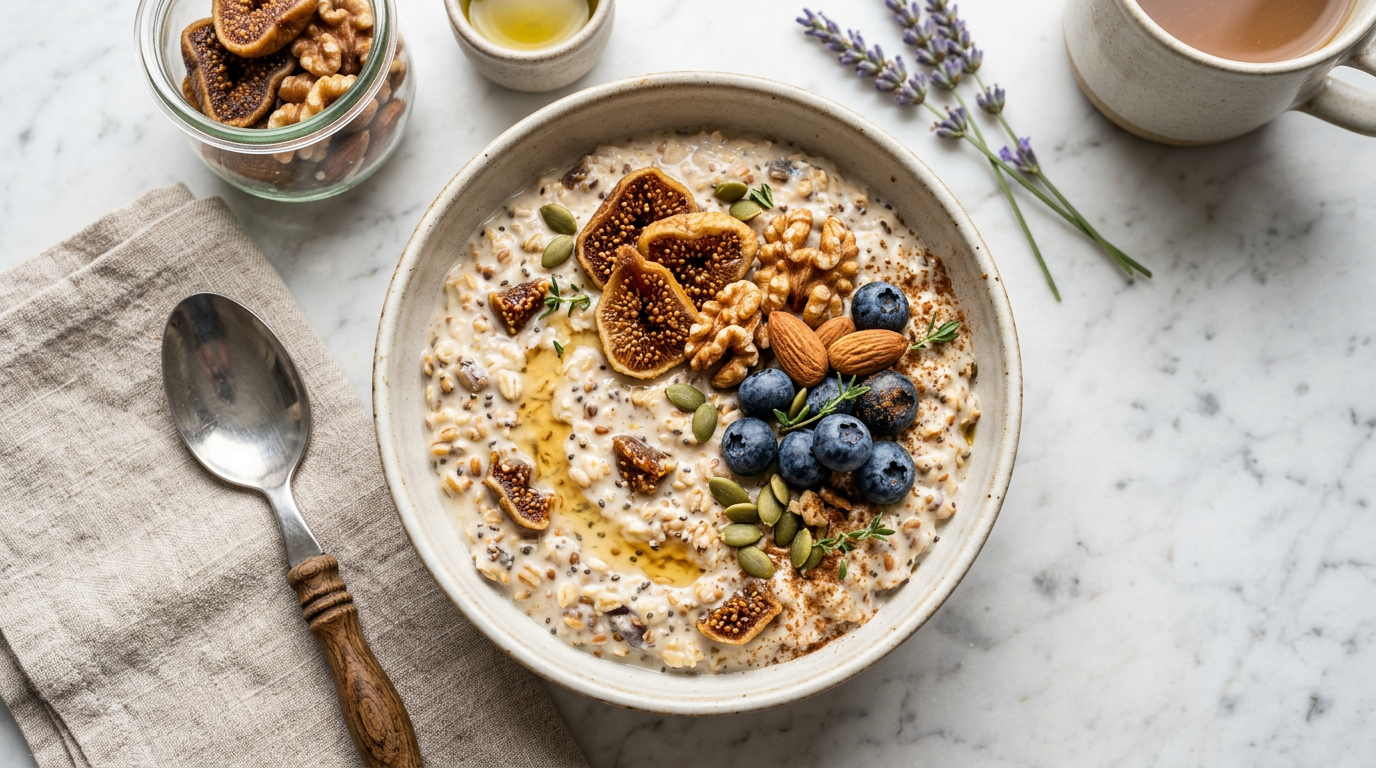 Overnight Oats with Dried Figs