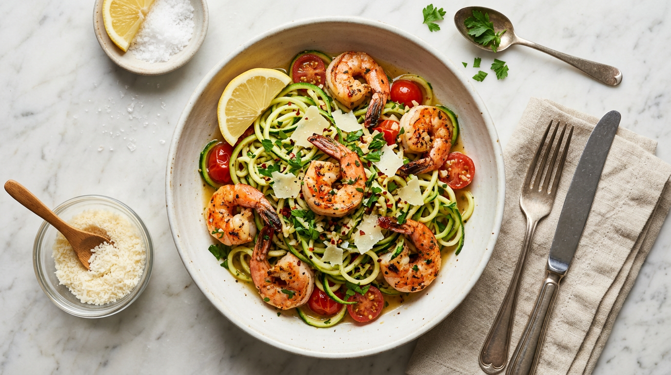 Shrimp Scampi with Zucchini Noodles