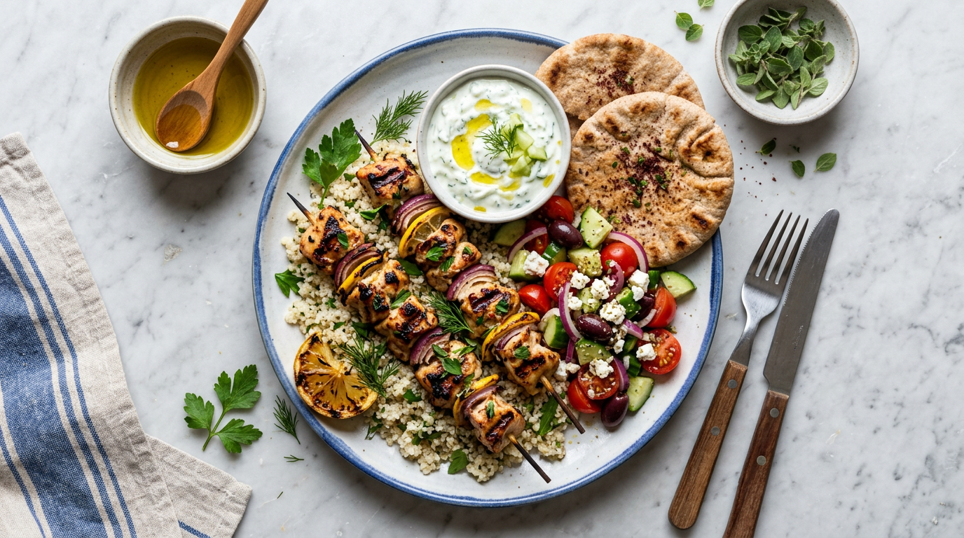 Grilled Chicken Souvlaki