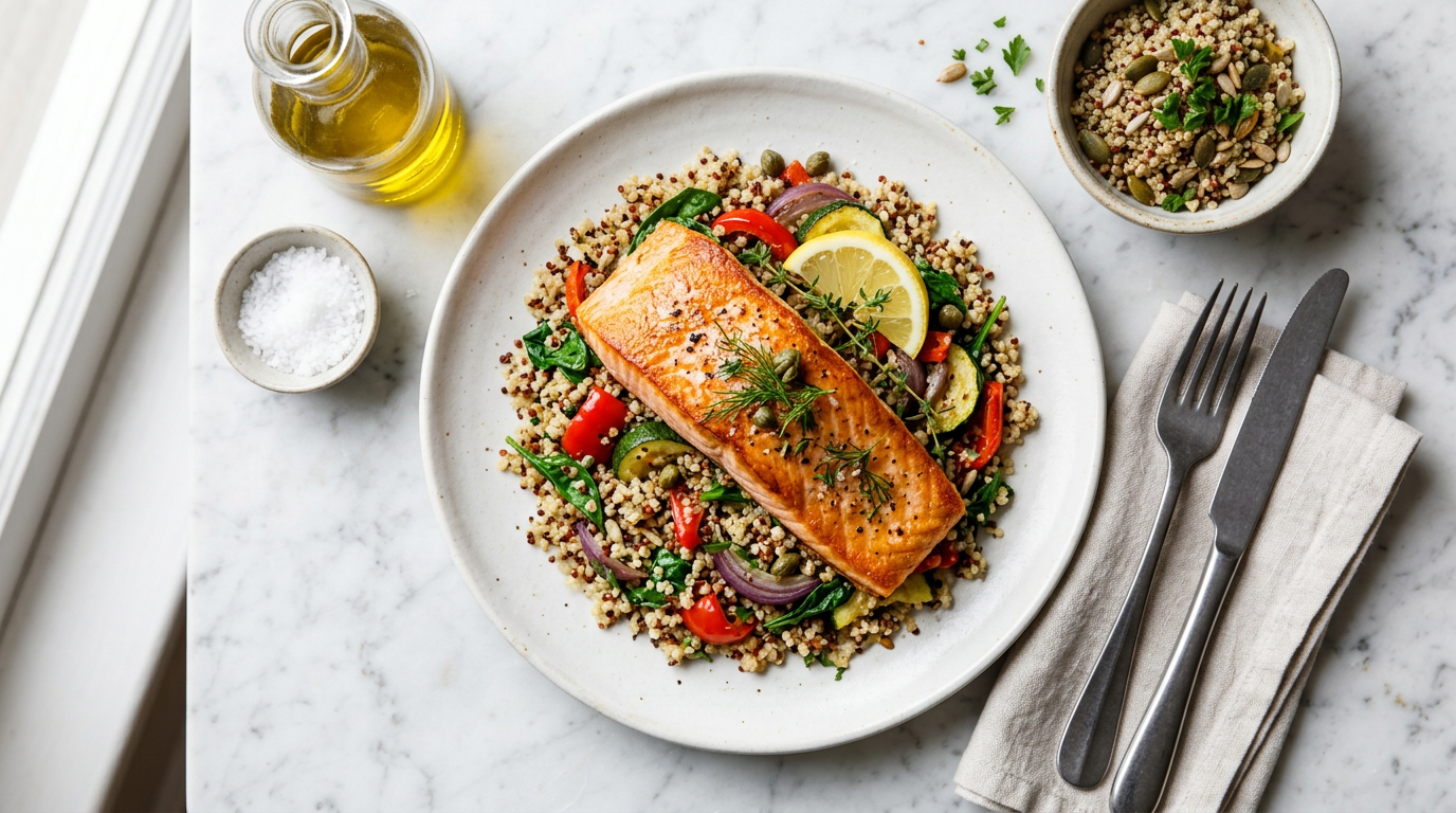 Salmon Fillet with Quinoa