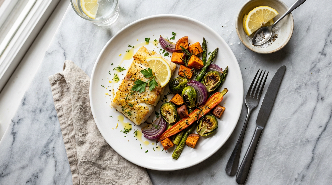 Cod & Roasted Veggies