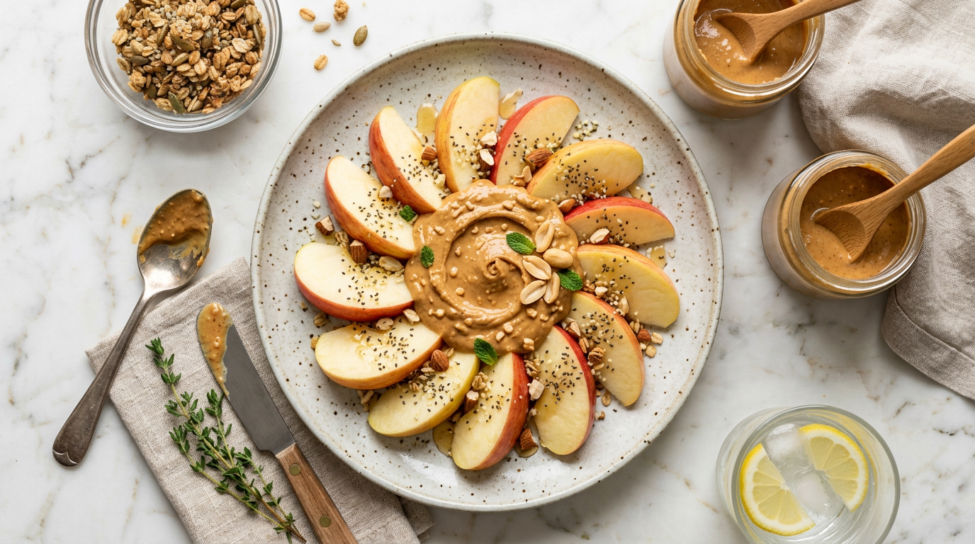Peanut Butter & Apple Slices
