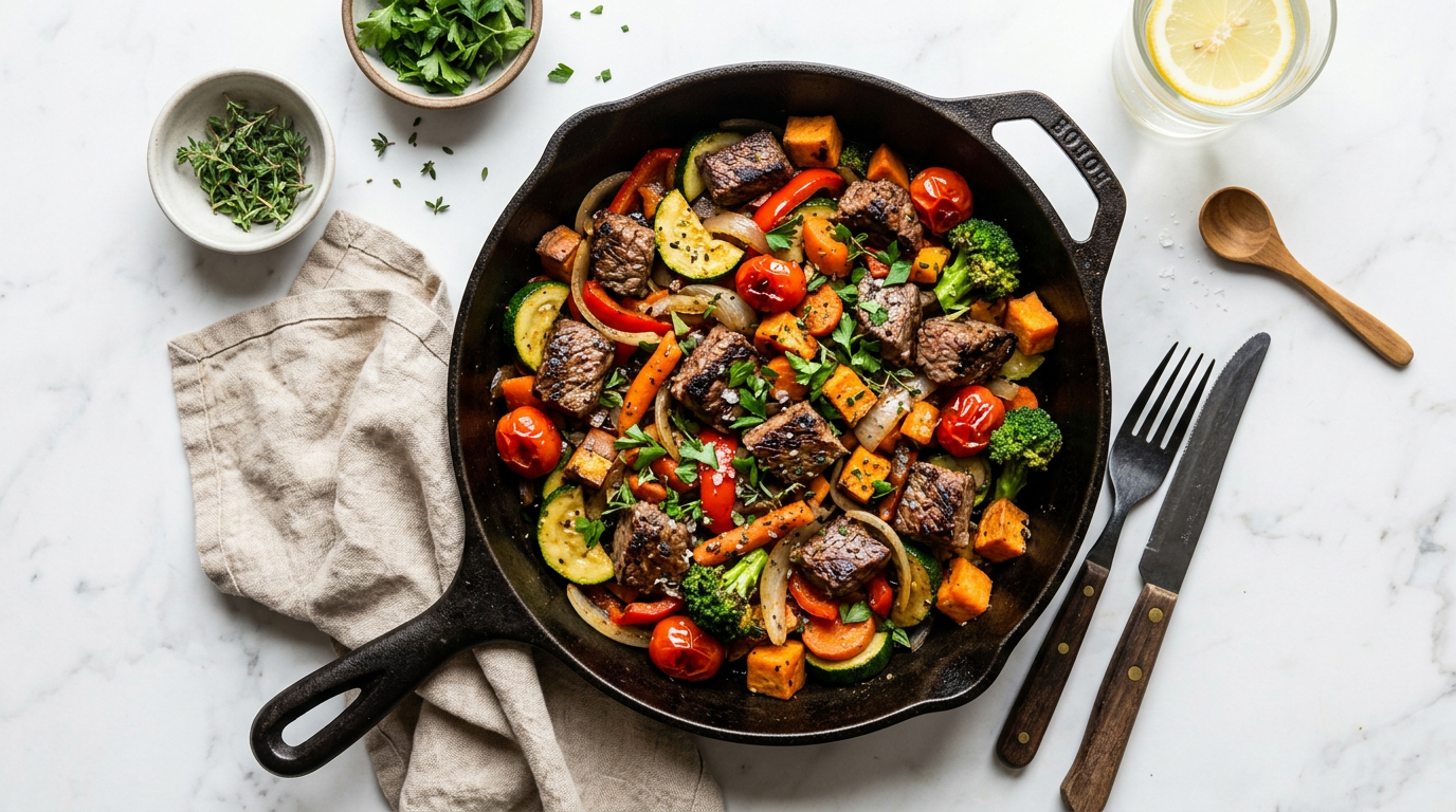 Paleo Beef and Vegetable Skillet