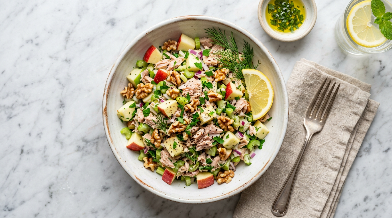 Tuna Salad with Apple and Walnuts