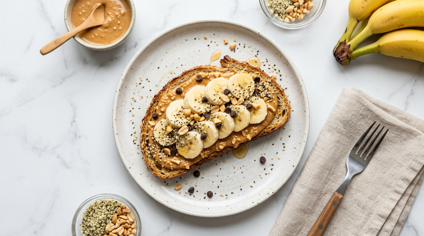 Peanut Butter & Banana Toast