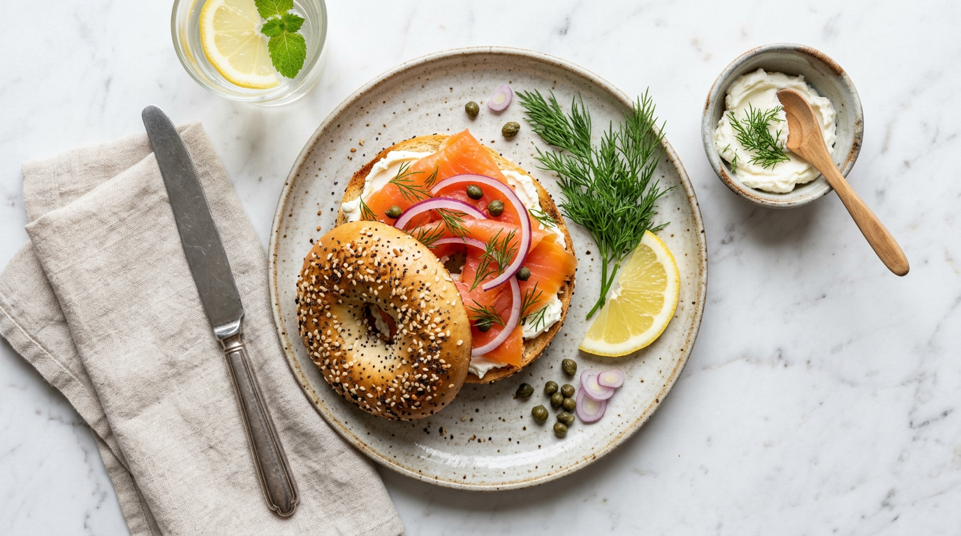 Smoked Salmon Bagel