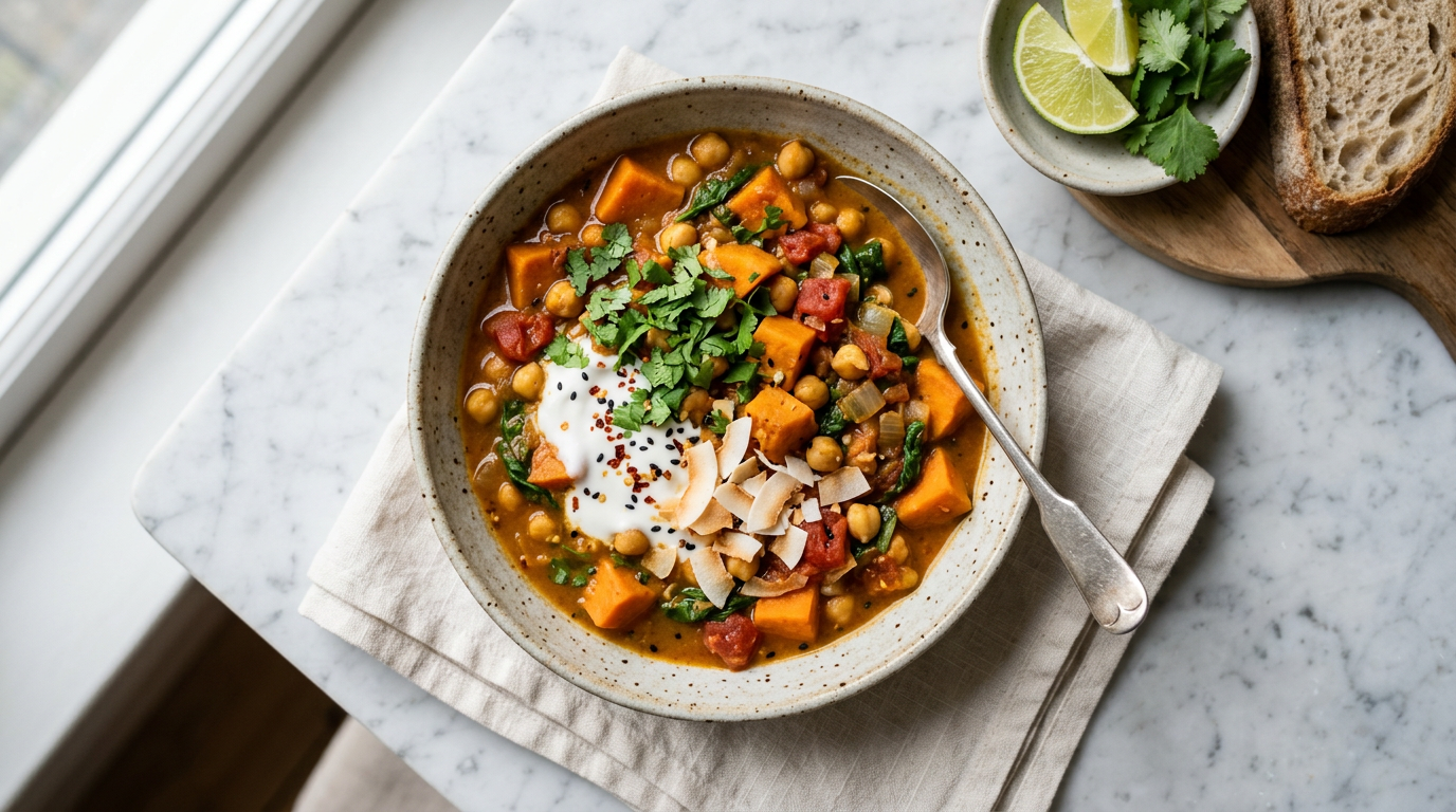 Chickpea and Sweet Potato Curry