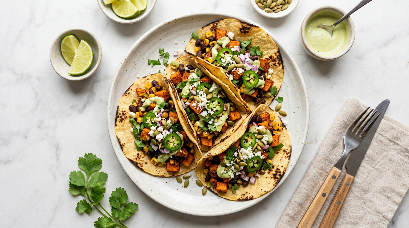 Sweet Potato & Black Bean Tacos
