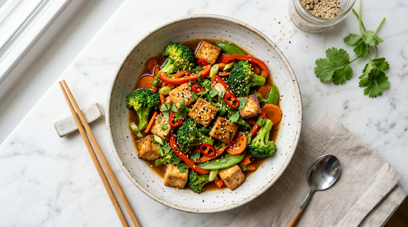 Tofu Stir-fry with Broccoli