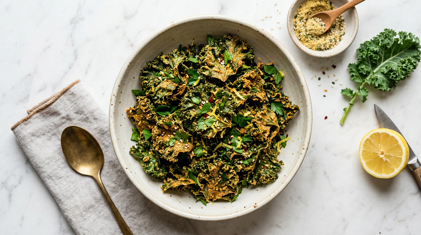 Cheesy Kale Chips