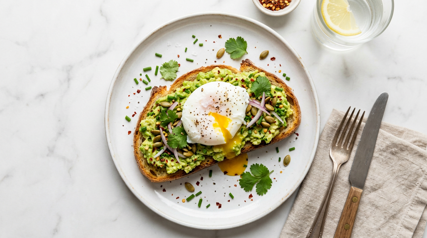 Avocado Toast with Poached Egg