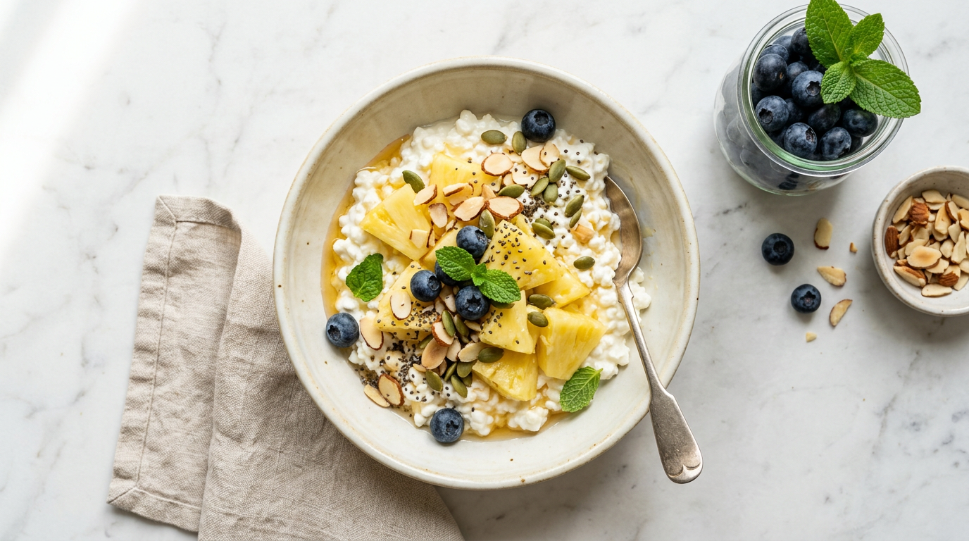 Cottage Cheese and Pineapple Bowl