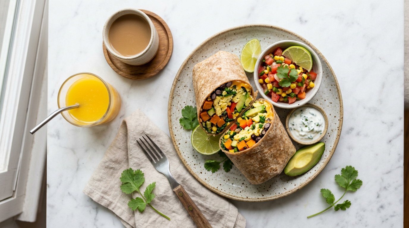 Vegetarian Breakfast Burrito