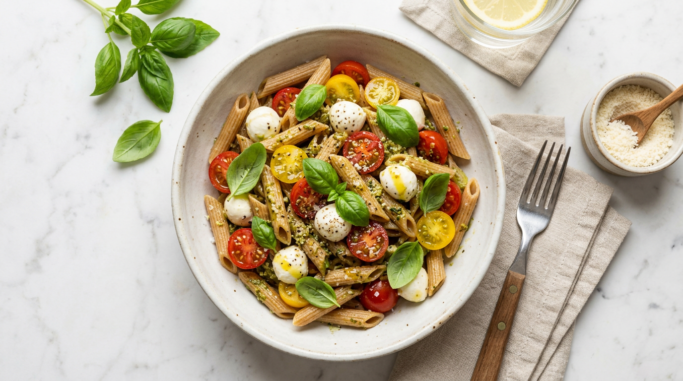 Caprese Whole Wheat Pasta