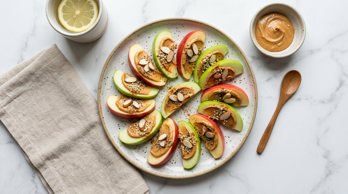 Apple Slices with Peanut Butter