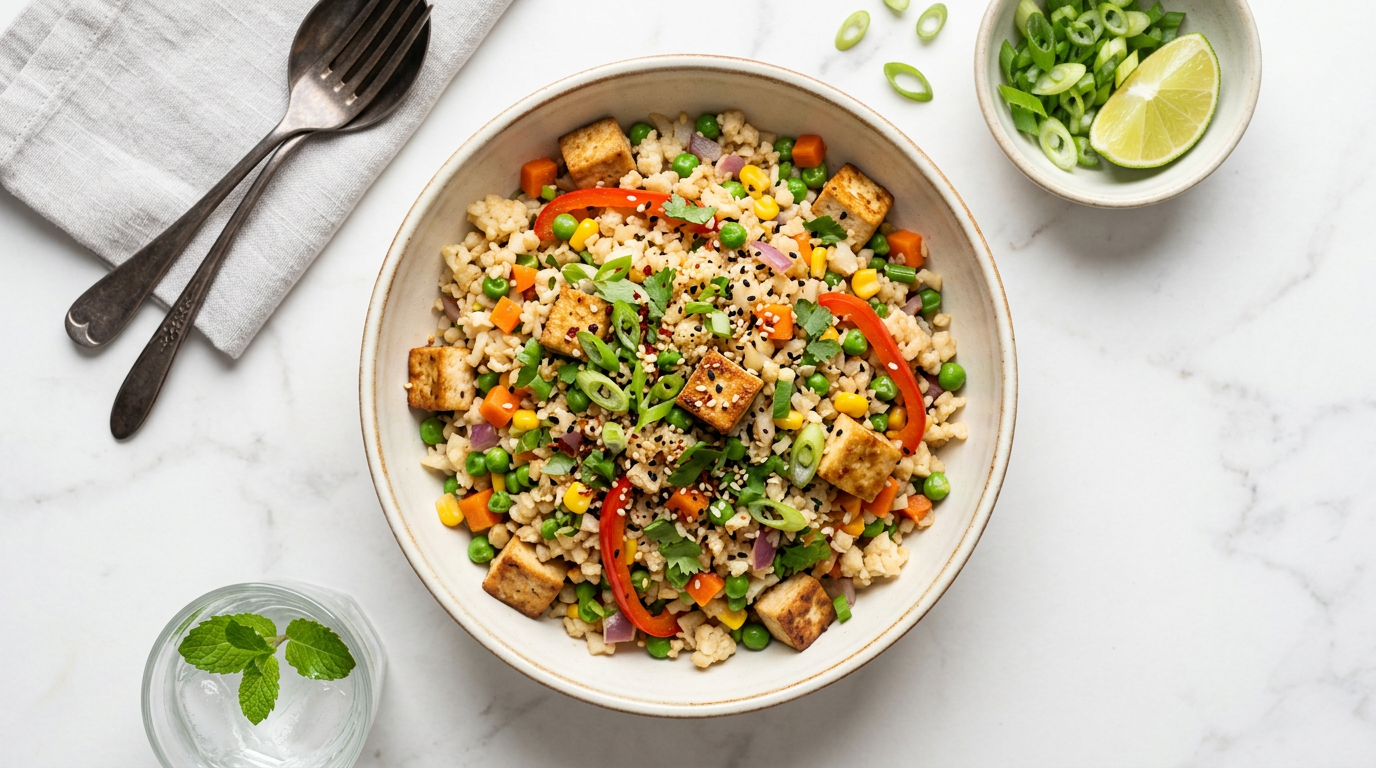 Cauliflower Fried Rice with Tofu