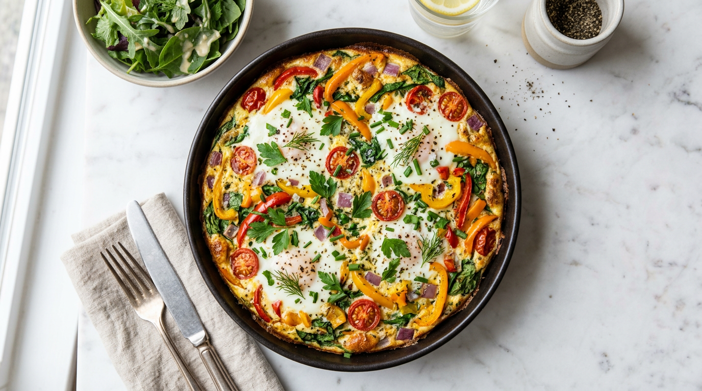 Egg White Frittata with Peppers