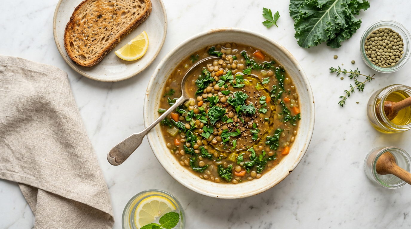 Lentil Soup with Kale