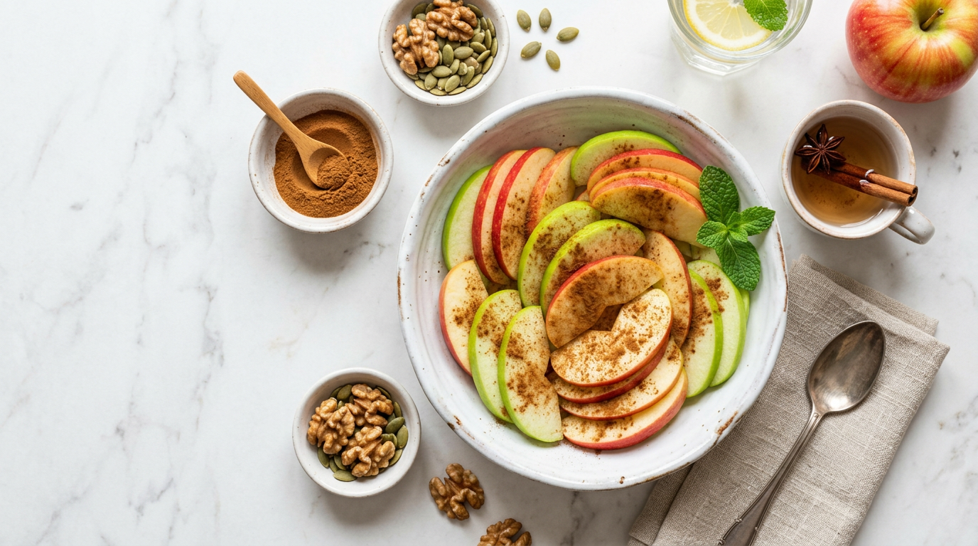Apple Slices with Cinnamon