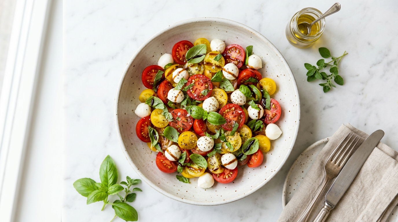 Cherry Tomatoes & Mozzarella