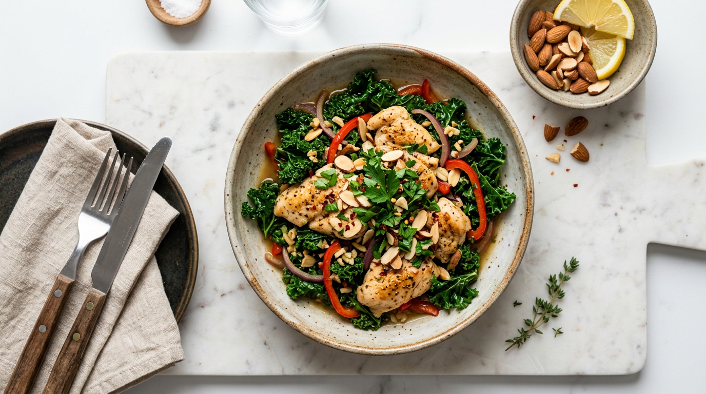 Chicken and Kale Sauté