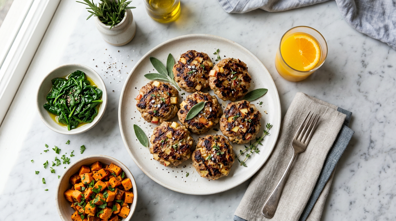 Turkey and Apple Breakfast Patties