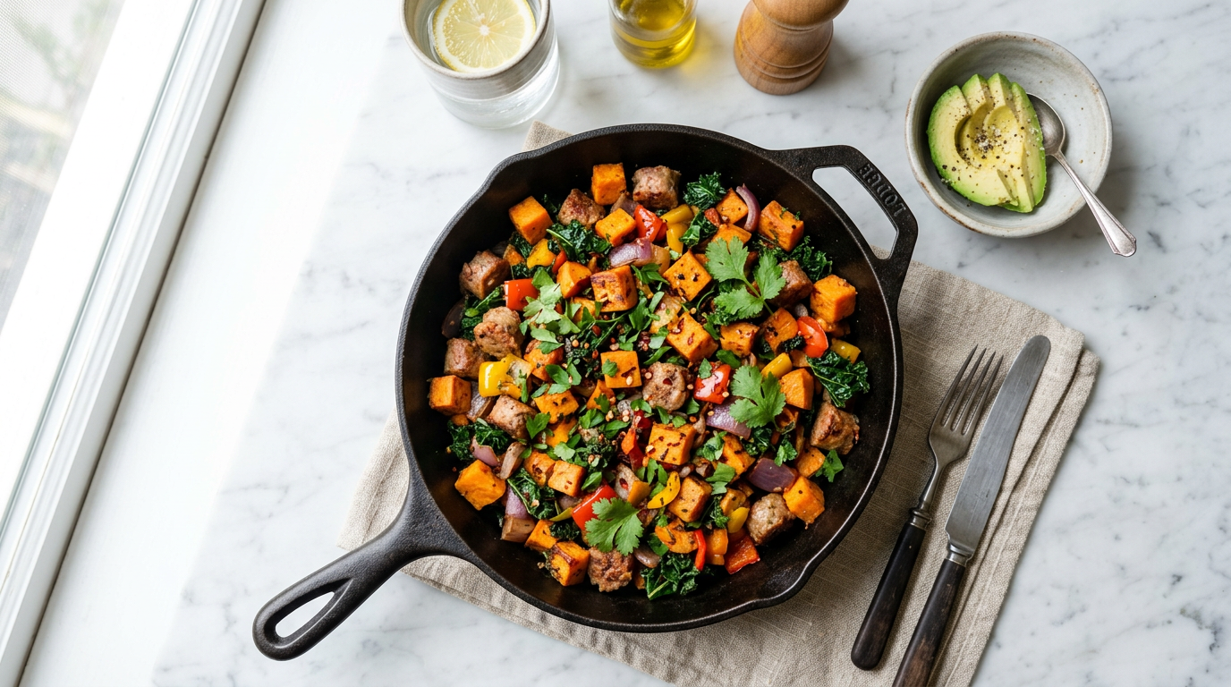 Sweet Potato and Sausage Hash