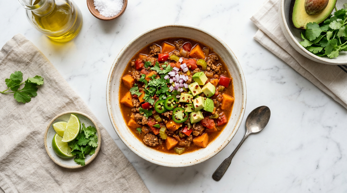 Sweet Potato Chili (No Beans)